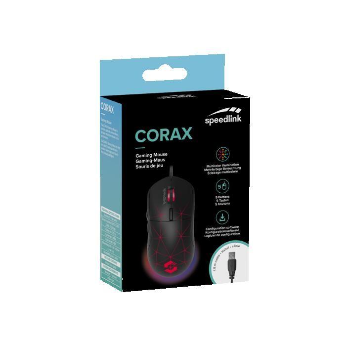 Souris gaming corax - noir