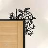 Sea Turtle Metal Wall Decor Hanging Sculpture For Door Boho Coastal Home Art Statue Indoor Room Festival Beach House Ornament Gift Ocean Lover