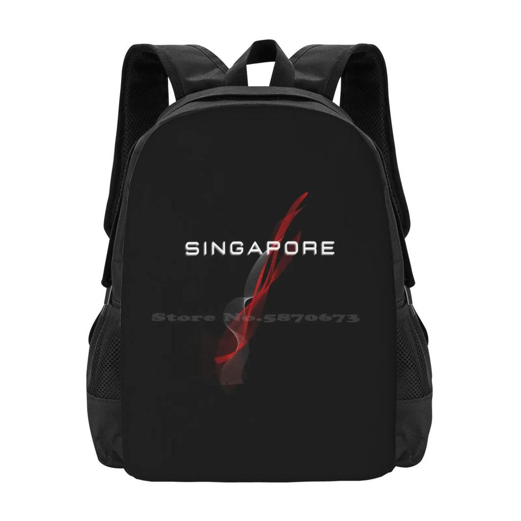 Singapore Flag Backpacks For School Teenagers Girls Travel Bags Singapore Flag I Love You Singapore Singapore Fun Singapore
