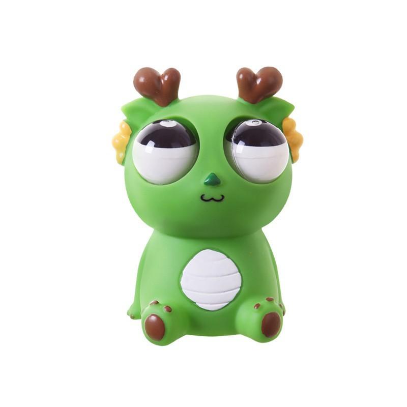 Three-Dimensional Big Explosive Eye Dragon Dinosaur Year Of The Dragon Decompression Toy Pinch Music Big Stare Funny Vent Trick