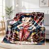 Betty Boop Art Pattern Blanket for Home Decoration, Bed, Sofa, Car Travel, Camping, Suitable for All Seasons, Birthday Christmas Gift