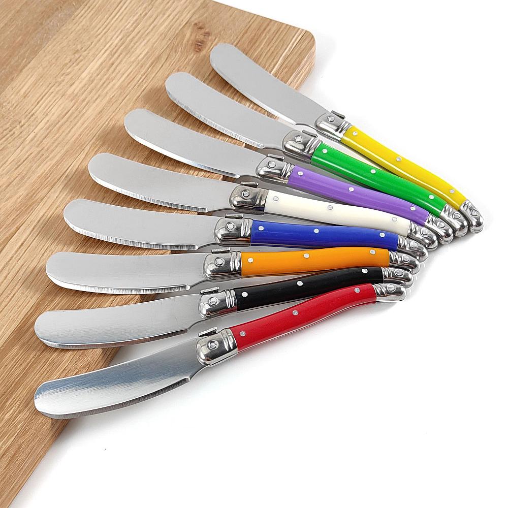 8Pcs Colorful Cheese Knife Set Butter Spatula Knife Cheese slicer Cream Jam spreader Dessert cutting knife Baking tool