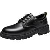 Spring and Autumn Men's Shoes New Business Waterproof Black Leather Shoes Chef Shoes Men's Versatile Martin Shoes