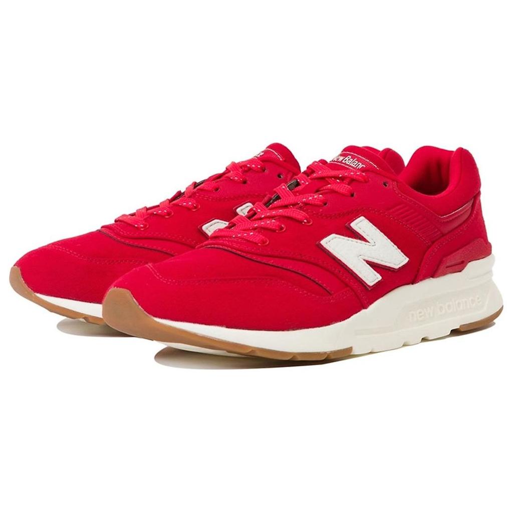 New Balance Nb 997 Comfortable Versatile Leather Shock Absorbing Durable Breathable Low Top Casual Running Shoes Unisex Sneaker Red CM997HDC