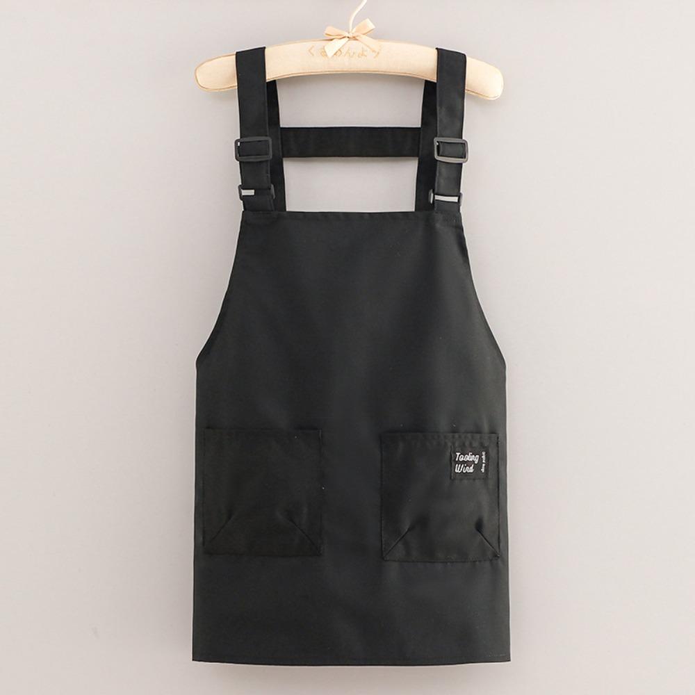 Oil-proof Working Clothes Canvas Baking Overalls New Coffee Shop Bibs  Household