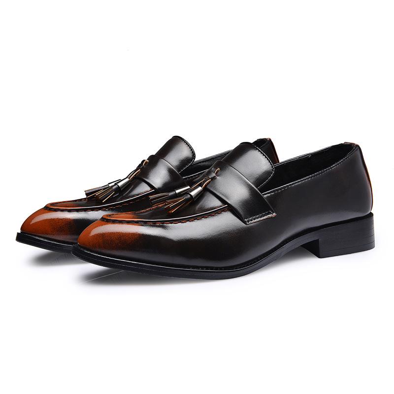 Men Shoes High Quality PU Leather Men Loafers Shoes Vintage Tassel Men Slip On Outdoor Oxford Shoes Mocassin Homme