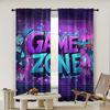 2pc,  Window Treatment Curtains Lively Game Night Versatile Durable Polyester,Without Electricity Birthday Party Perfect for