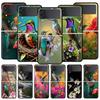 Kolibri Handyhülle Für Samsung Galaxy Z Flip3 Flip4 Flip5 Hülle Schale Für Z Flip 3 4 5 6 Schwarze Harte Faltbare Rückseite