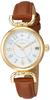 Fieldwork Ibany Analog Watch with Date Leather White Display, Strap, Dial, Brown, YM001-3, Women's