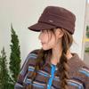 Pile hat children autumn and winter plain face small bag hat Internet celebrity black fashion versatile cold hat confinement hat