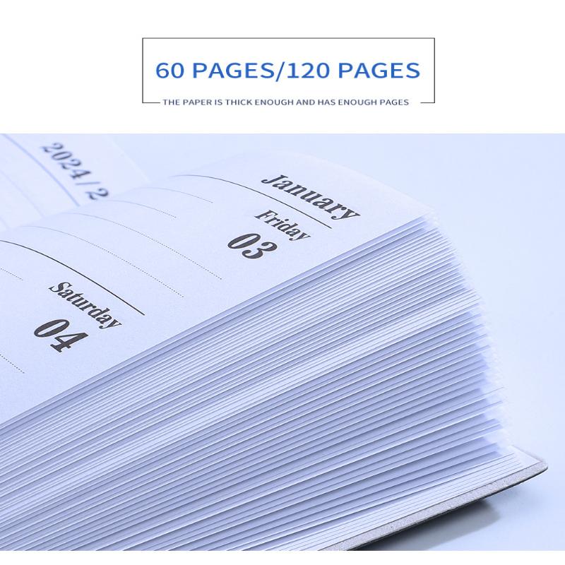 A7 2026 İngilizce Planlayıcı Kitap Mini Taşınabilir Cep Günlük Program Kitabı 60 Yaprak 120 Sayfa İnce Haftalık Takvim Günlüğü Gündem