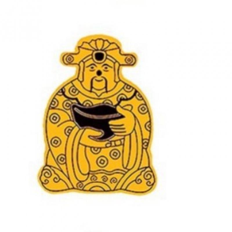 Pure Gold Fortune Maneki-neko and Pixiu Wealth God Phone Sticker Omamori