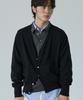 Kyuseu Extra Fine Wool V Cardigan (Navy)