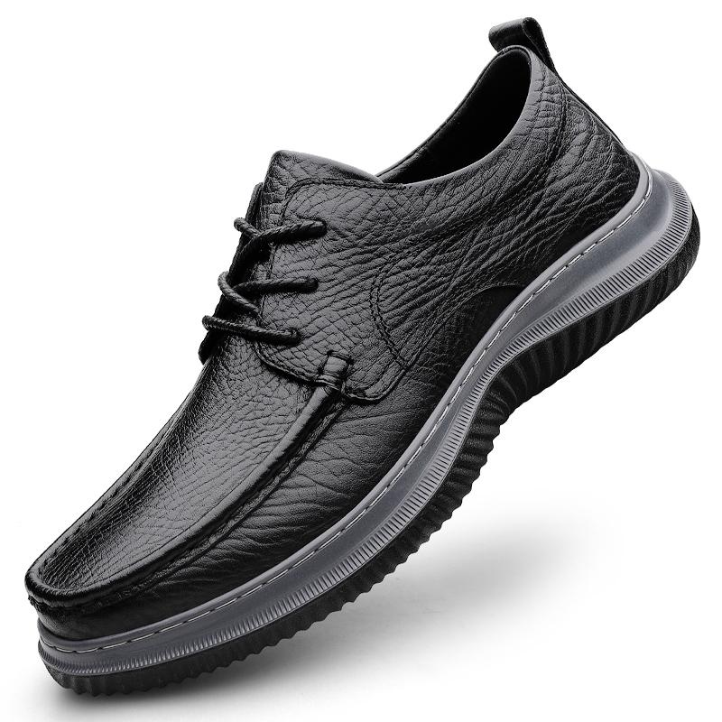 

Fashion Walk Мужские оксфорды Британский стиль Мужская натуральная кожа Повседневная обувь Нескользящая шнуровка Формальная обувь Элегантная мужская обувь 46 чёрный