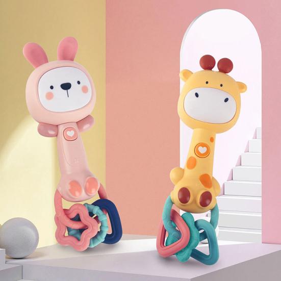 

Эмоциональный комфорт, удобная ручка, экологически чистый мягкий прорезыватель, детские мультяшные погремушки, детские игрушки, игрушка для младенцев Deer