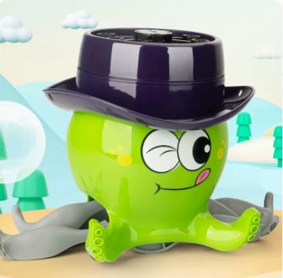 Poupée Octopus à Cordon pour Enfants, Machine à Bulles Électrique Entièrement Automatique, Jouet Octopus Marchant Populaire sur Internet