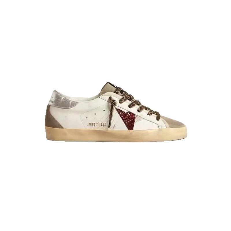 

Men s and women s casual star small dirty shoes new versatile board shoes dirty shoes cowhide white shoes 45