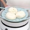 Heat Resistant Silicone Steamer Basket Reusable Vegetable Steamer Dumpling Steamer  Steaming Pasta
