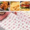 Wax Paper for Sandwiches and Bakery with Heart and Flower Patterns Decorative Food Wrapping Paper for Baking and Packaging