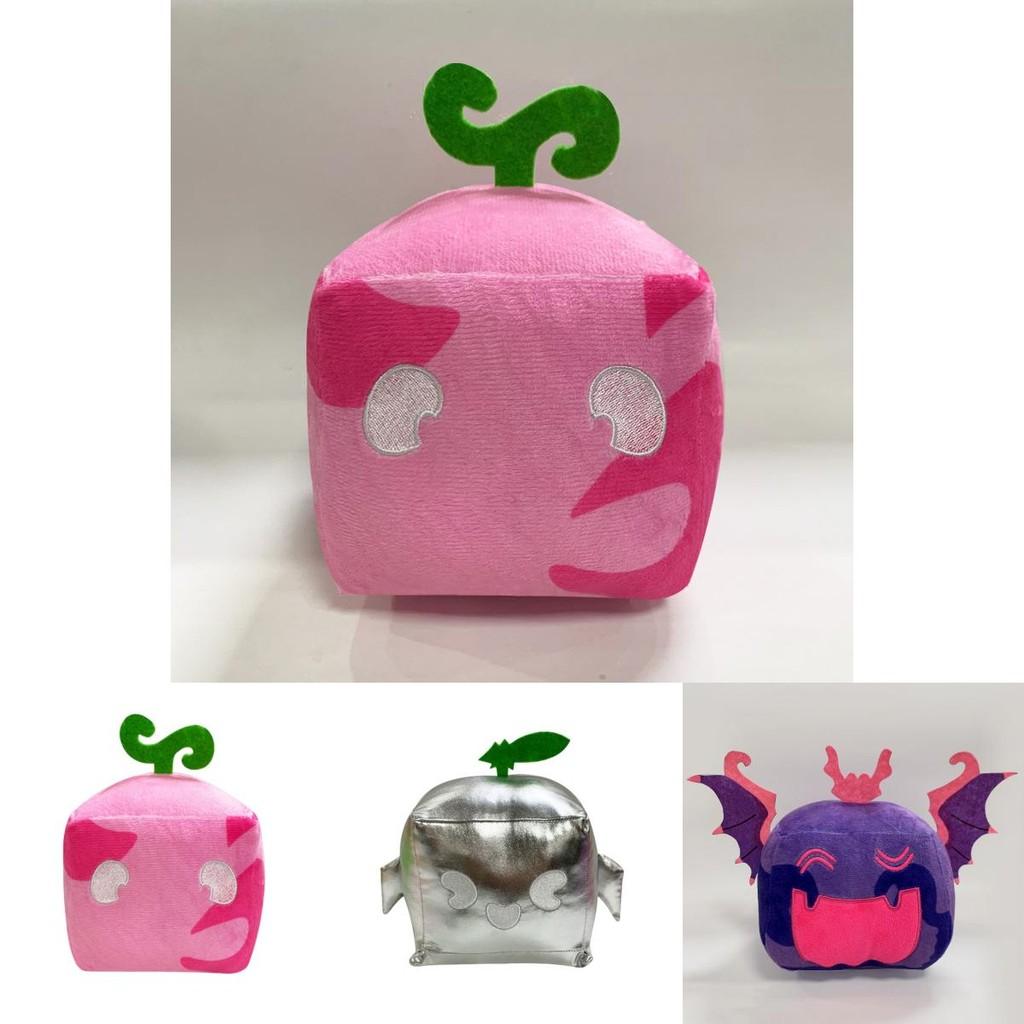 Blox Fruits Plush Toy In Purple Leopard Box Soft And Fuzzy Animal Figurine