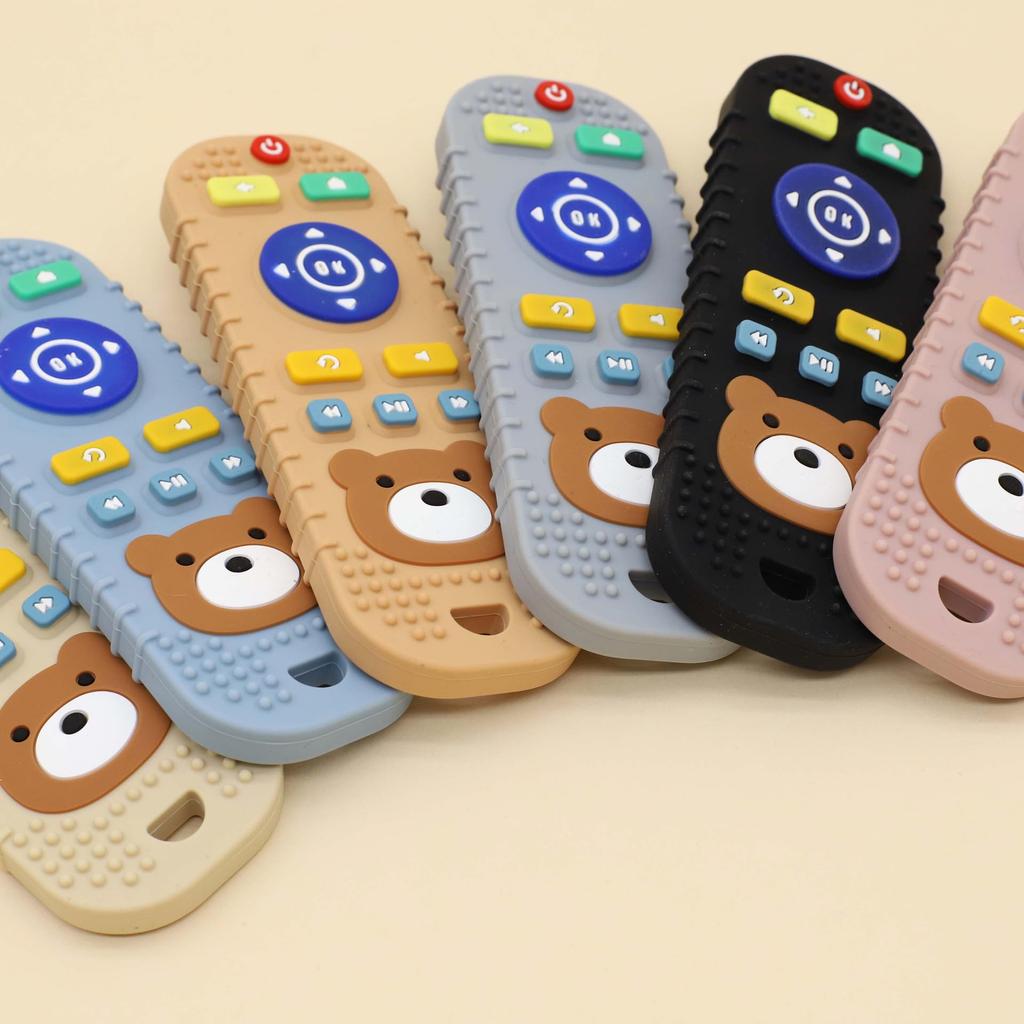 Shinse Teething Toy with Remote First Chew Sensory Safe Easy To Baby Suitable for Ages 3 Months and 0 Years Control, Baby/Newborn Toy, Food-Grade