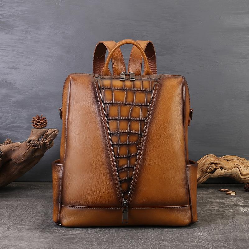 Johnature Leisure Women s Backpack Large Capacity Lightweight Commuting Backpack Versatile Shoulder Backpacks