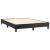 Maison Exclusive - Sommier à lattes de lit avec matelas Noir 140x200 cm Similicuir