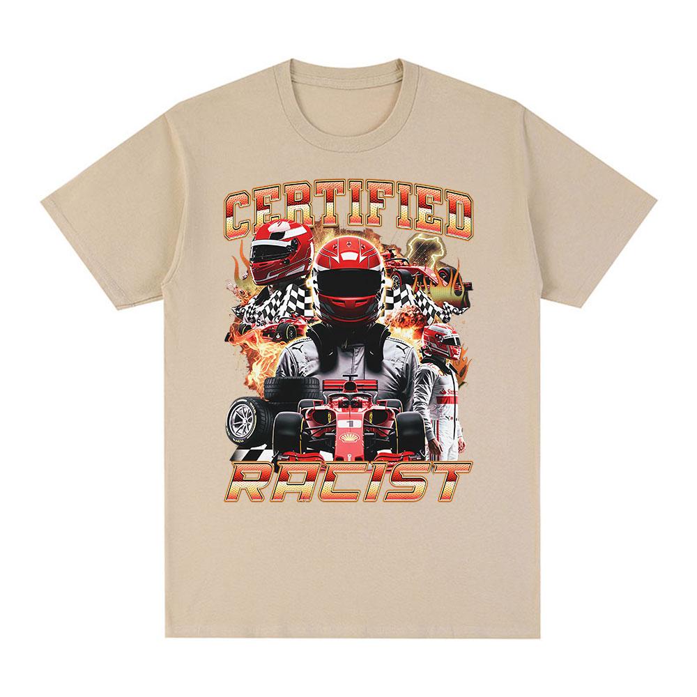 Professional Certified Racist Racing Meme Graphic Tshirt Men Women Clothing Fashion Vintage T Shirt Streetwear