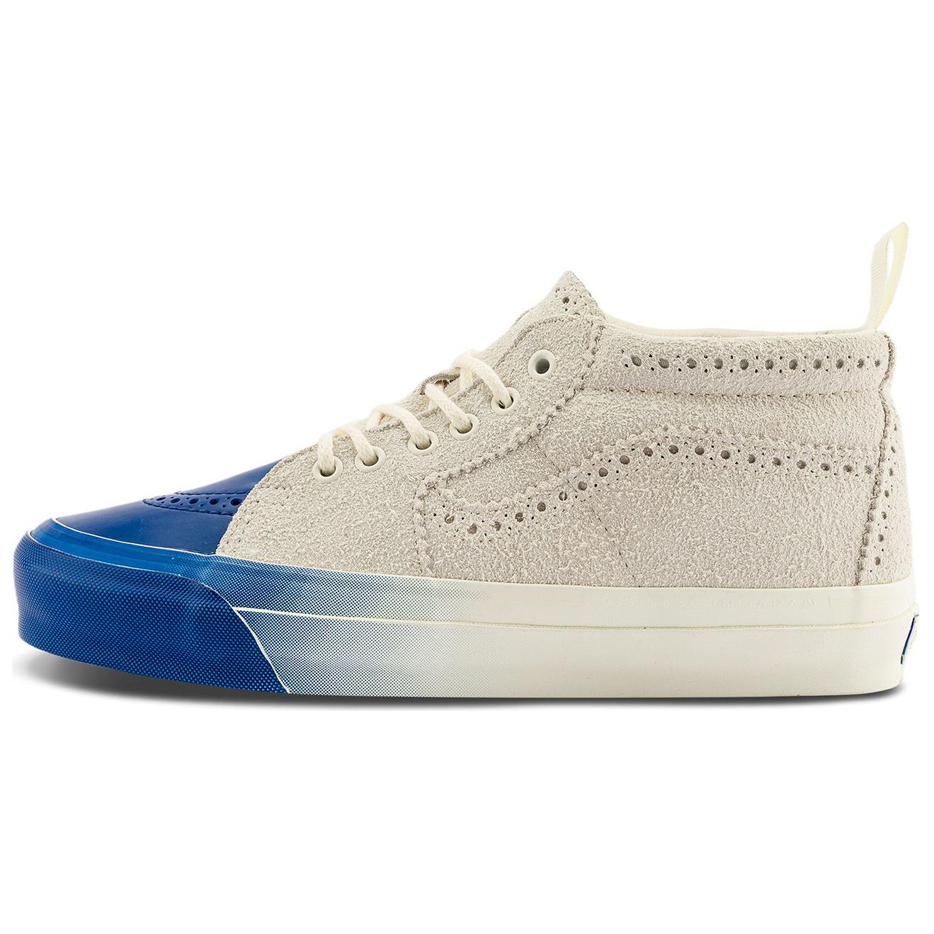 

Vans Sk8 Mid 83 Tdc Versatile Comfortable Mid-Top Skate Shoes Unisex Skate Shoes White Blue VN000S67CDA 41