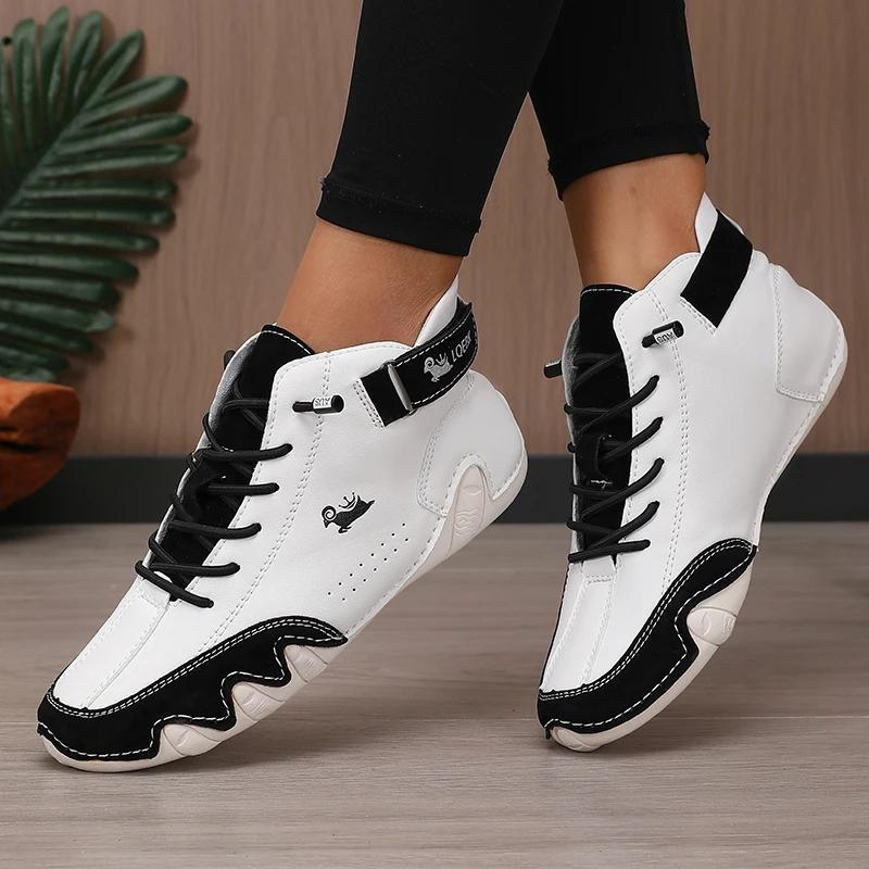 Summer Female Designer Sneakers Breathable Comfortable Soft Soled Lazy Loafers Office Commuting Versatile Women's Ankle Boots