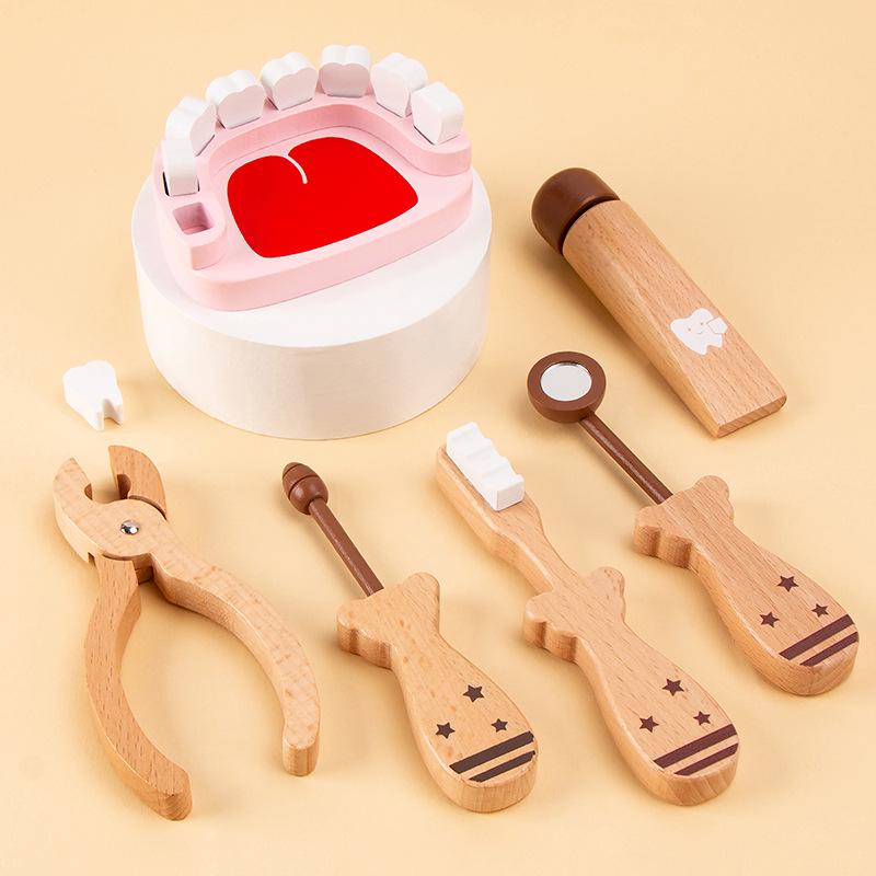 Kids' Dental Role-Play Set: Brushing & Tooth Extraction Educational Toy for Aspiring Little Doctors