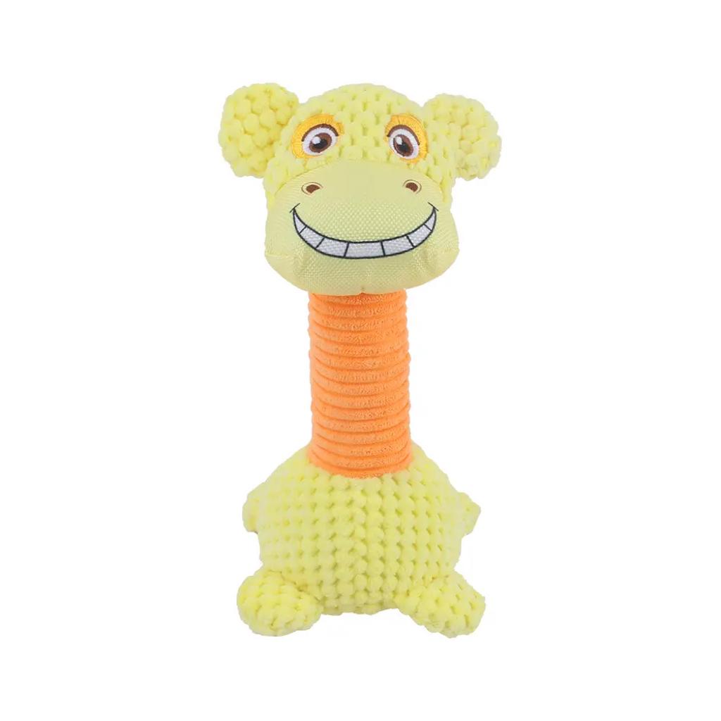 Hot Selling Eco-friendly Long-Neck Soft Plush Cat Dog Training Chew Toys Cute Pet Teeth Cleaning