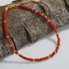 New Natural Red Agate S925 Silver Bracelet for Women's Fashion, Simple and Versatile