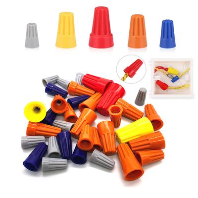 10/25/50Pcs P1 P2 P3 P4  Colorful Electrical Wire Connectors Screw Terminals With Spring Insert Twist Nuts Caps Connection