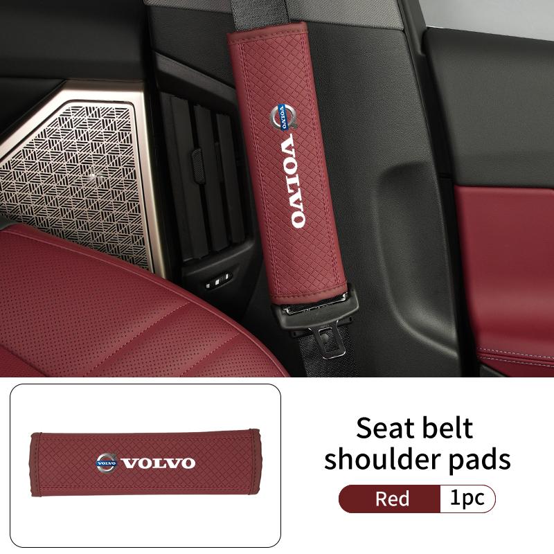 

2pcs Car Safety Belt Cover Seat Belt Shoulder Strap Sleeves For Volvo C30 C70 S60 S80 S90 T6 V50 V60 V70 V90 XC40 XC60 XC70 XC90