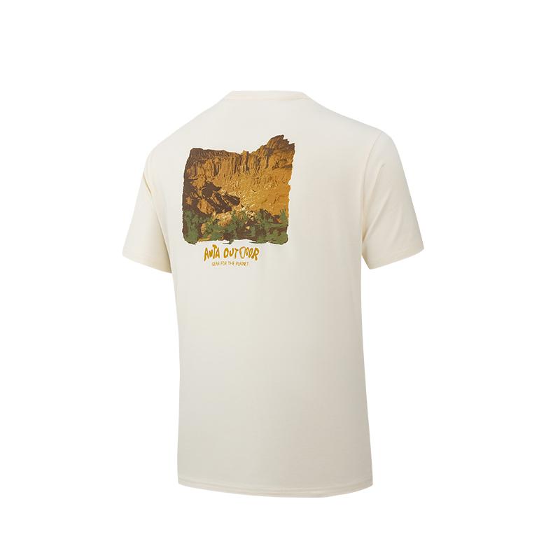 Anta Outdoor Series Casual Cool Simple T-Shirt Men tops Vanilla-White 152636103-1