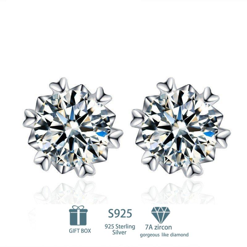 

Классические серьги-капельки из стерлингового серебра 925 пробы с цирконием 7А, розовые и желтые серьги-капли для женщин, подарки для свадебной вечеринки D белый