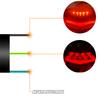 Motorrad Rücklicht LED Bremslicht Stopp Rückfahrlicht 3 Drähte ATV Roller ADV Dirt Bike Hinteres Rücklicht Universelles Zubehör