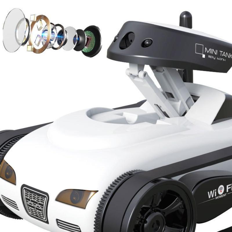 Wifi Mobile Phone Remote Control Four-channel Real-time Transmission Camera Small Tank Crawler Walking