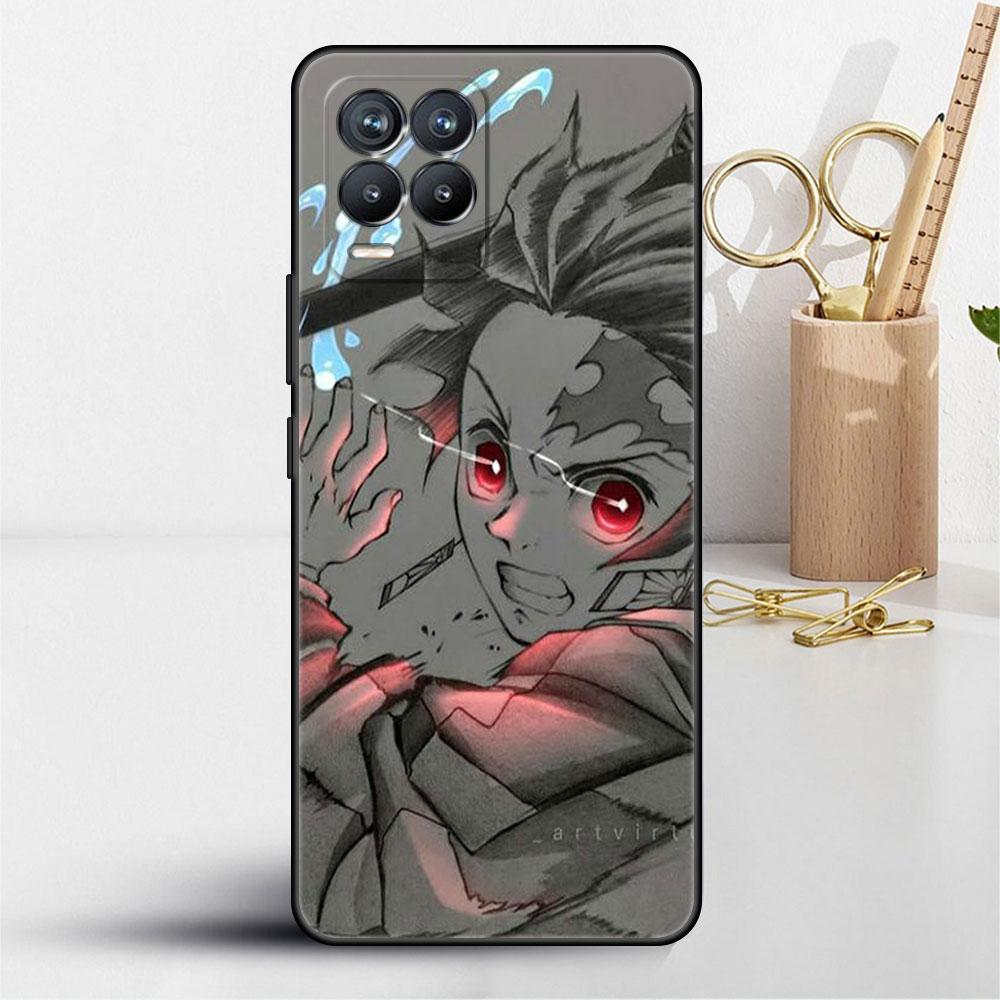 Soft TPU Case For Realme 8 C21 9 Pro 8i 9i GT Neo 3 2 C3 7 6 C21Y C15 C11 C35 Silicone Phone Cover Anime Demon Slayer