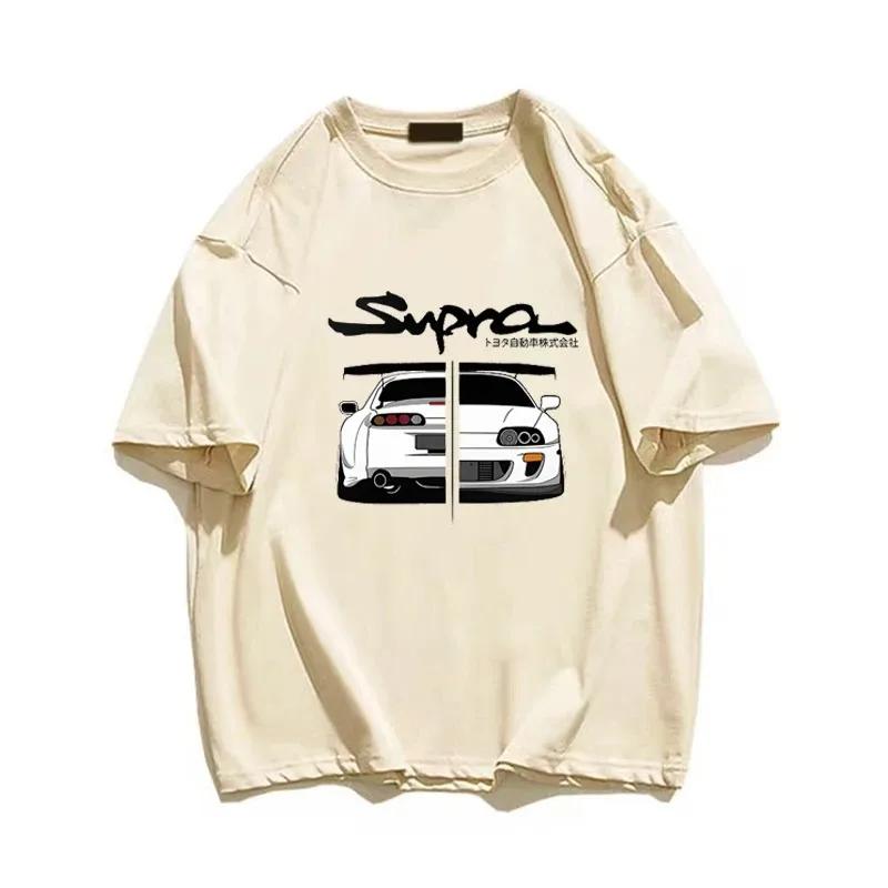 2024 New S-4XL Free Shipping  Car Print Cotton Unisex T-Shirts Summer Short Sleeve Graphic Women Fashion Streetwear T Shirts Unisex