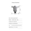 Autotelefonhalter Metallhaken Auto Schwerkrafthalterung Armaturenbrett Luftauslass Autotelefonhalter
