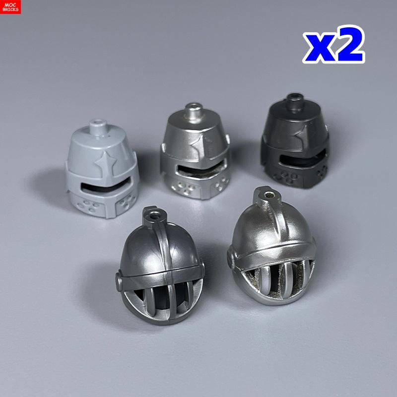 MOC Bausteine Haare Helm Kopfbedeckung Hut Ideal für 4cm Figur Lernorientierte Bausteine Zusammengebaute Spielzeuge Puppen Spielzeug