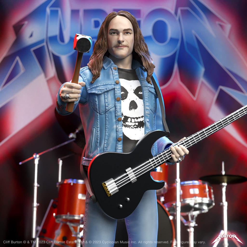 Super7 Cliff Burton Action Figure with Accessories Heavy Metal Collectibles and Retro Toys ULTIMATES! - 7"
