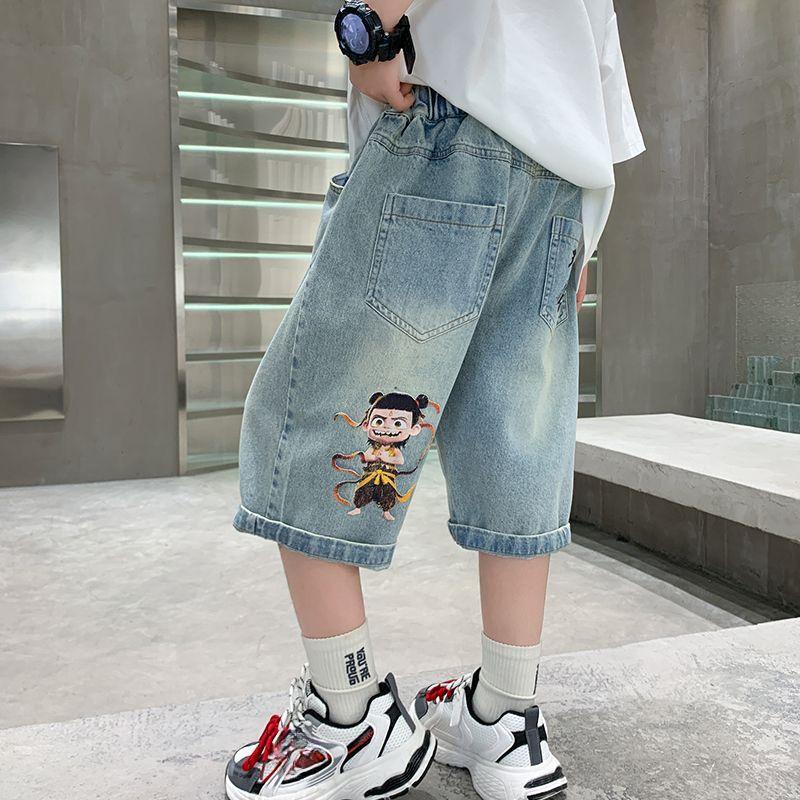 

Летние шорты для мальчиков. Модные мужские джинсовые брюки длиной пять четвертей. Летние шорты для мальчиков. 150