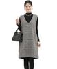 Molena Jumper Check Perfect for Women's Skirt, I-Line, Pattern, Layered, V-Neck, Figure-Flattering, Comfortable, Elegant, Office, Commuting,