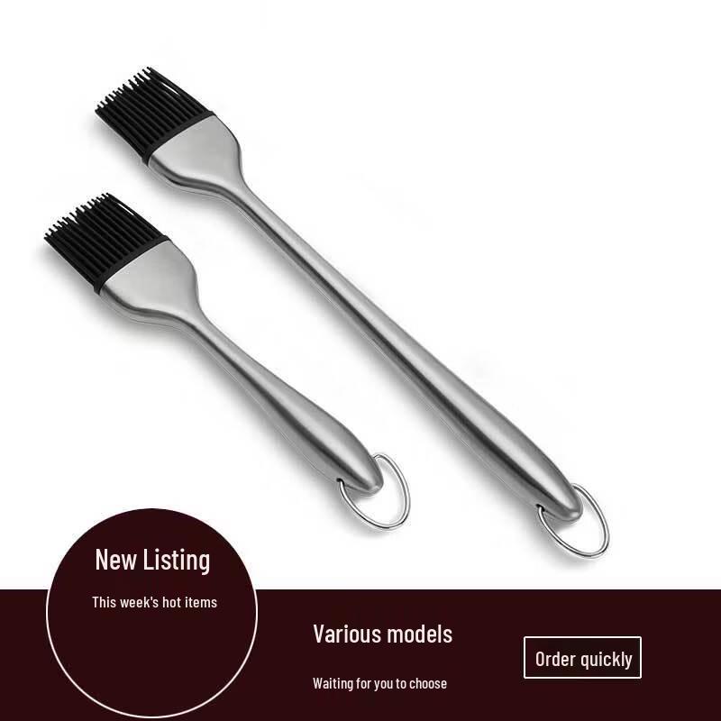 Stainless Steel BBQ and Baking Brush Set