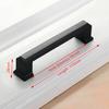 KAK 10PCS American Style Black Cabinet Handles Solid Aluminum Alloy Kitchen Cupboard Pull Drawer Knobs Furniture Handle Hardware