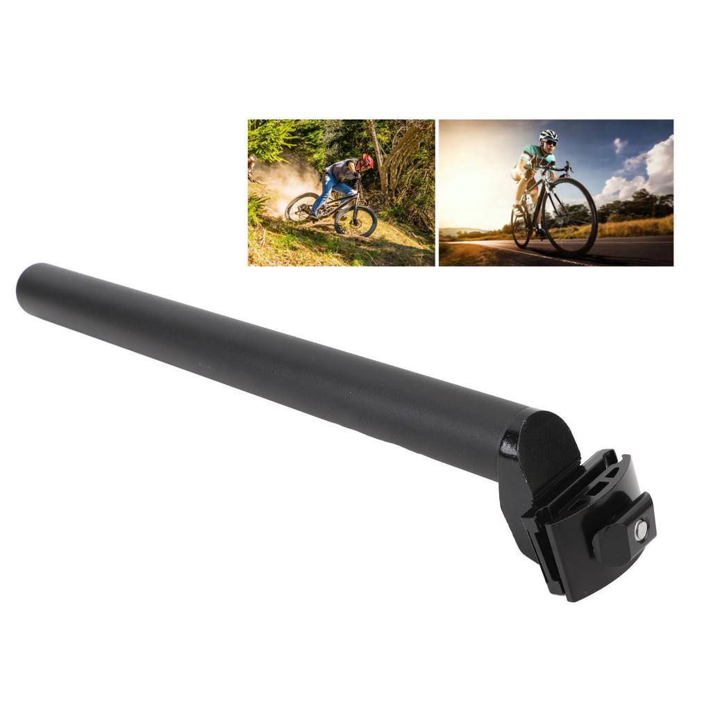 Bike Seat Post 350mm Aluminum Alloy Lightweight Bike Seatpost Tube for Mountain Road Fixed Gear Bikes