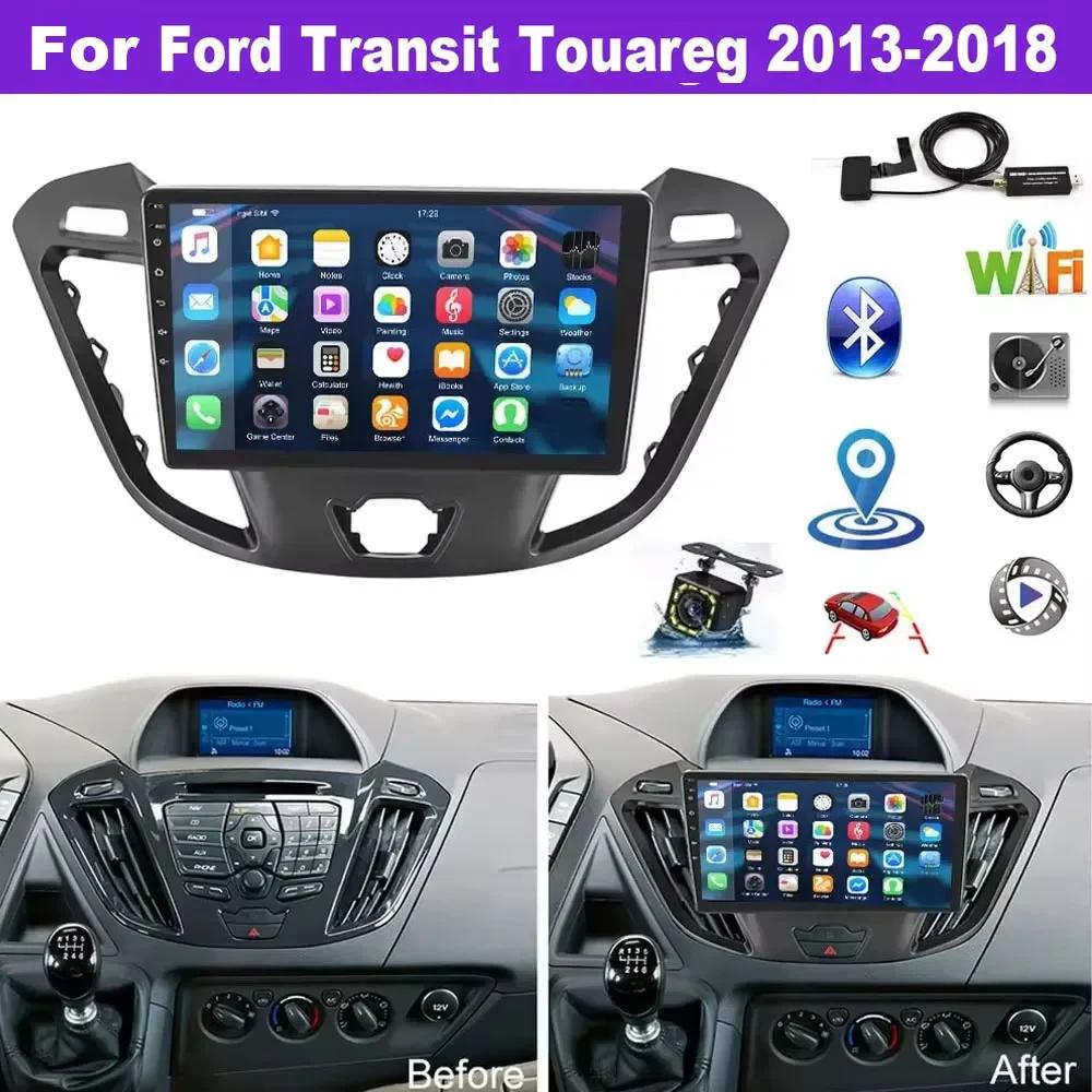 Android 13 car navigation 9-in built-in Carplay+ Applicable For Ford Transit 2013 - 2018 Tourio Mirror Link + AHD Backup Camera